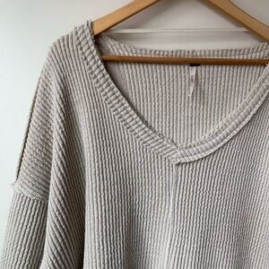 Free People Easy V Pullover Sweater